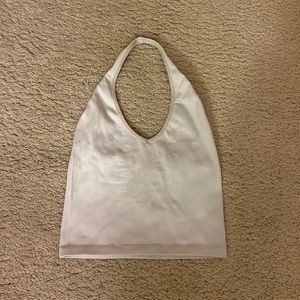 White Halter Top